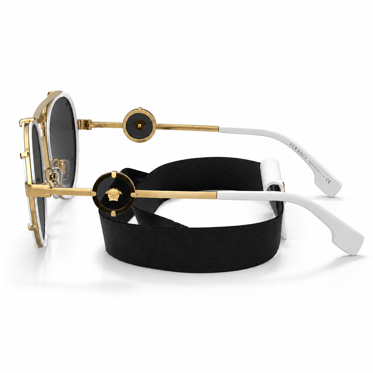 Versace Medusa White & Gold