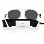 Versace Medusa White & Gold
