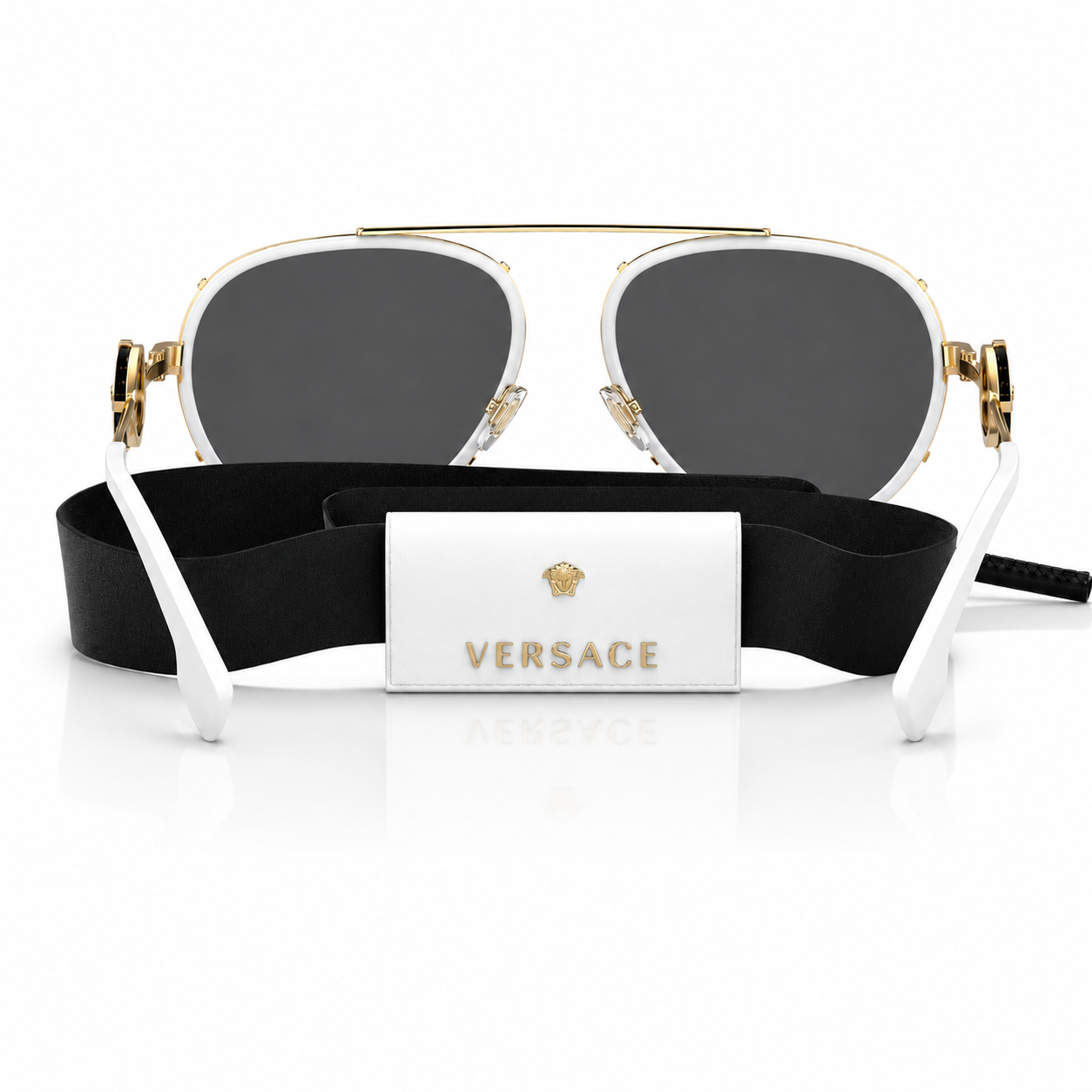Versace Medusa White & Gold