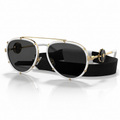 Versace Medusa White & Gold