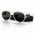 Versace Medusa White & Gold