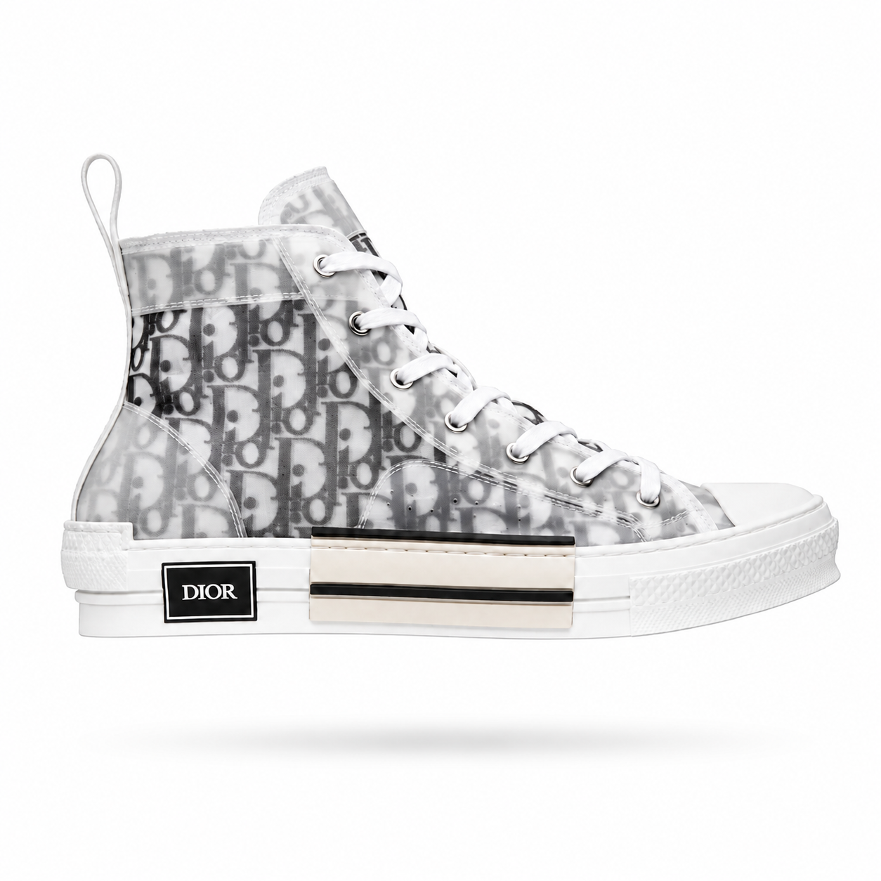 DIOR B23 HIGH TOP OBLIQUE WHITE
