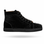 CHRISTIAN LOUBOUTIN LOU SPIKES HIGH TOP BLACK