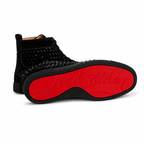 CHRISTIAN LOUBOUTIN LOU SPIKES HIGH TOP BLACK