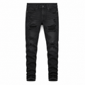 American Eagle Black Distressed Slim Jeans
